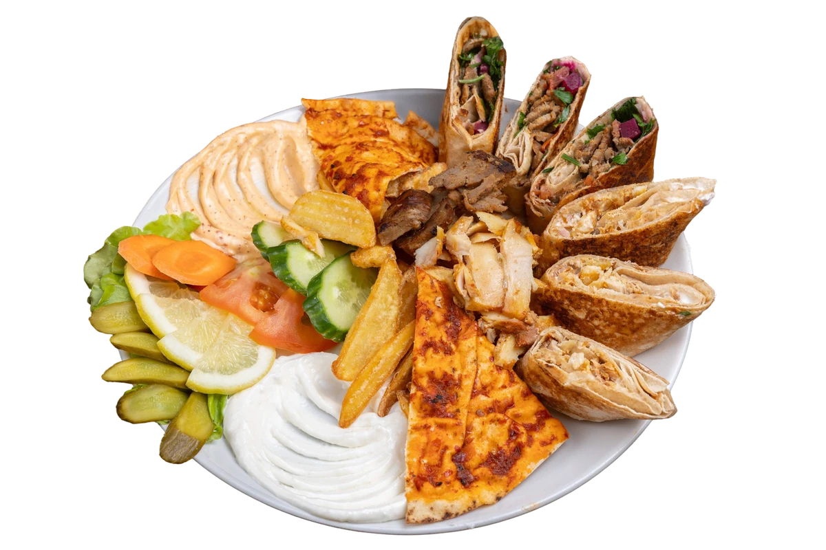 صحن شاورما مشكل